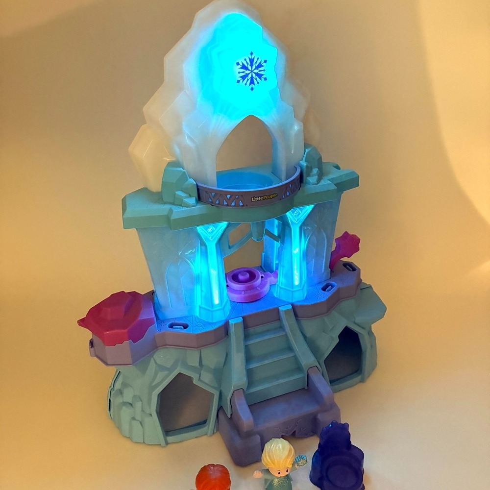 Fisher Price Little People Disney Frozen Elsas Enchanted Lights Palace Music SEE - Picture 14 of 16
